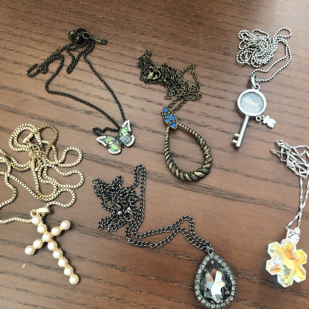 Bag of vintage necklaces vintage jewelry